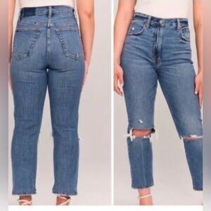 Abercrombie & Fitch Ankle Straight ultra High Rise Jeans.‎ Women size 27/4s